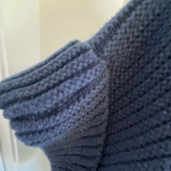 Lacoste Navy Cotton Wool Oversized Preppy Nautical Coastal Sweater-Sz-M - Picture 8 of 16